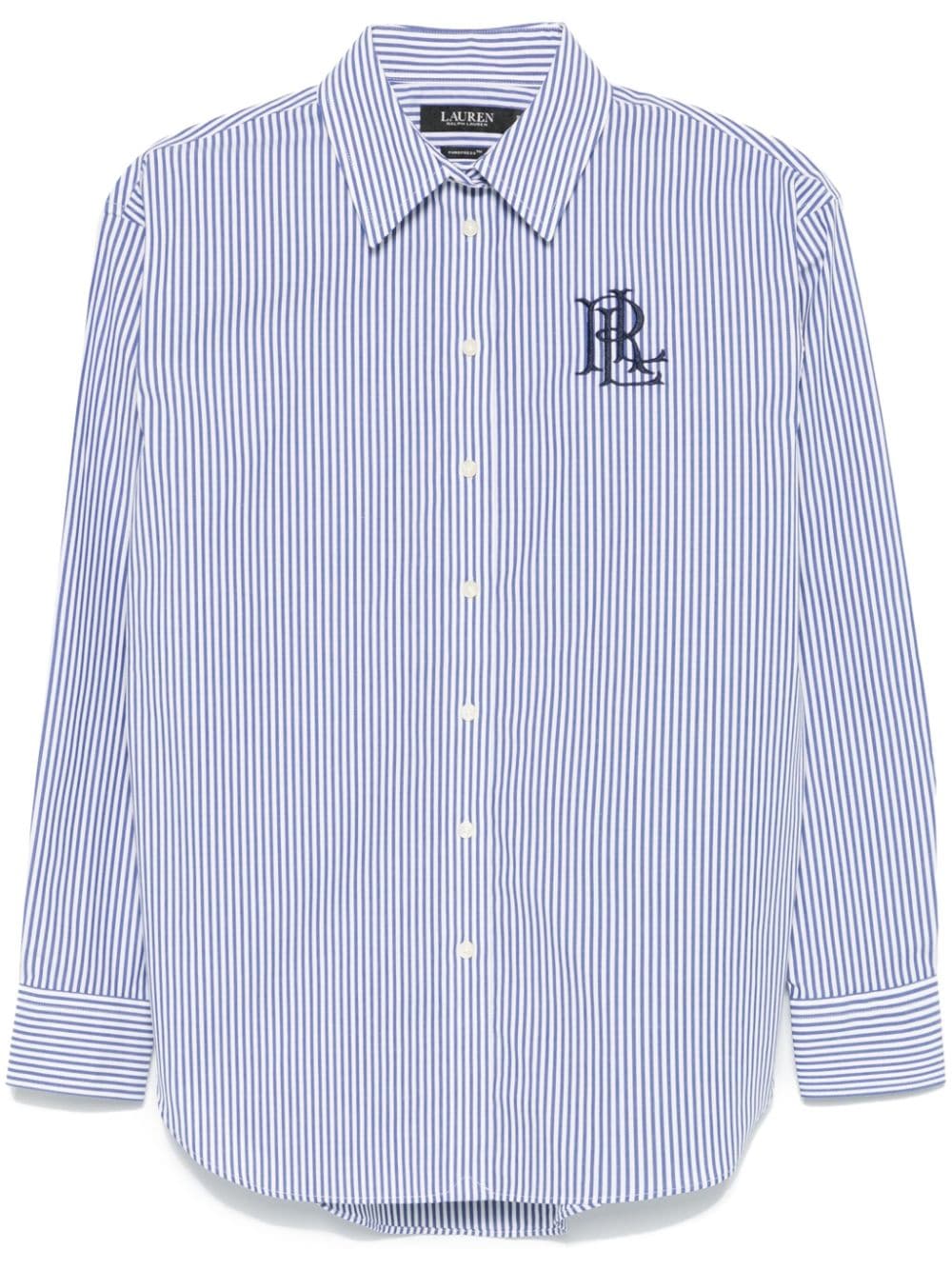 Lauren Ralph Lauren logo-embroidered shirt - Blue von Lauren Ralph Lauren