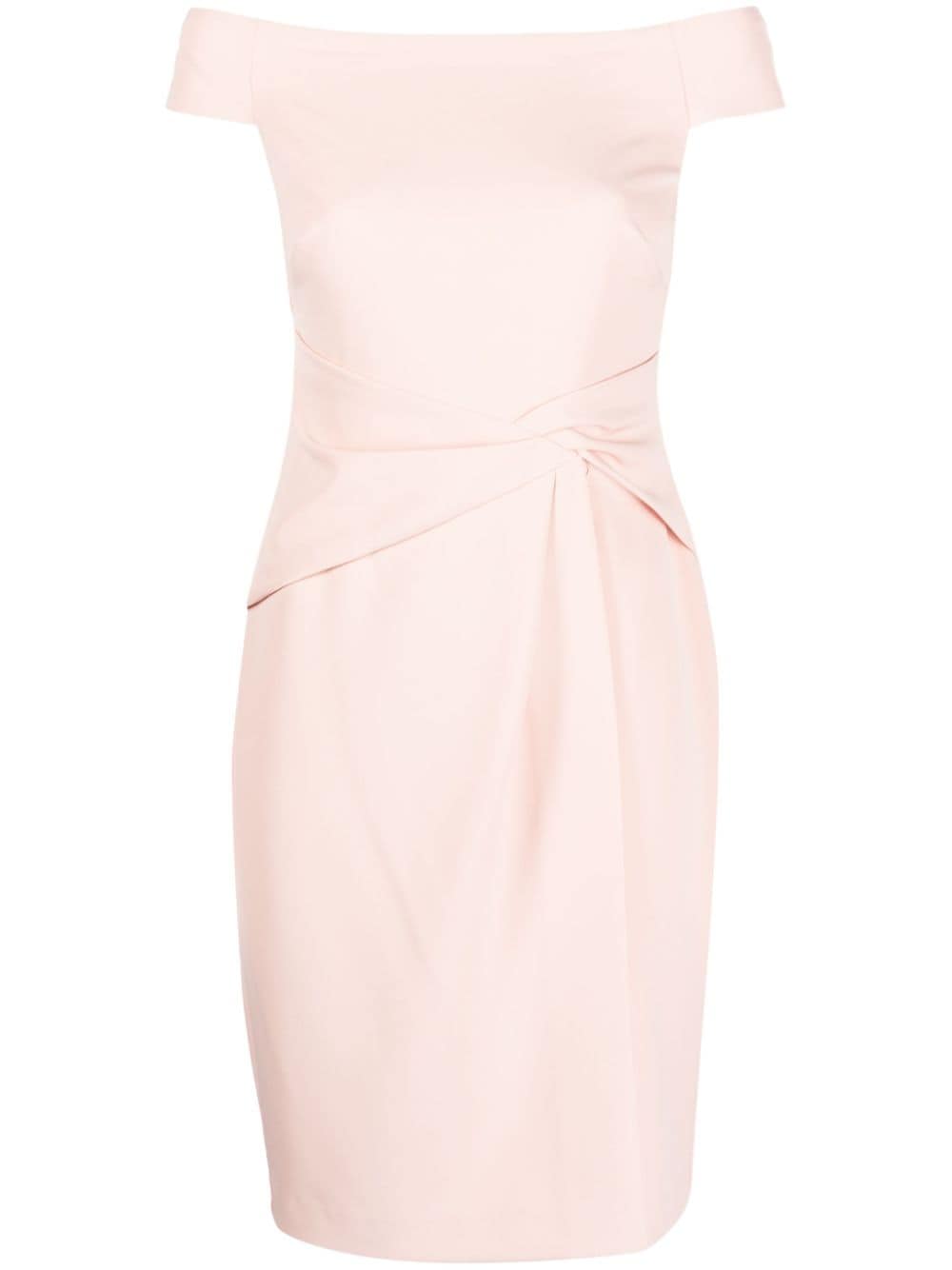 Lauren Ralph Lauren off-shoulder pinched-waist midi dress - Pink von Lauren Ralph Lauren