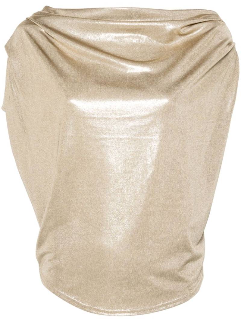 Lauren Ralph Lauren one-shoulder draped blouse - Gold von Lauren Ralph Lauren