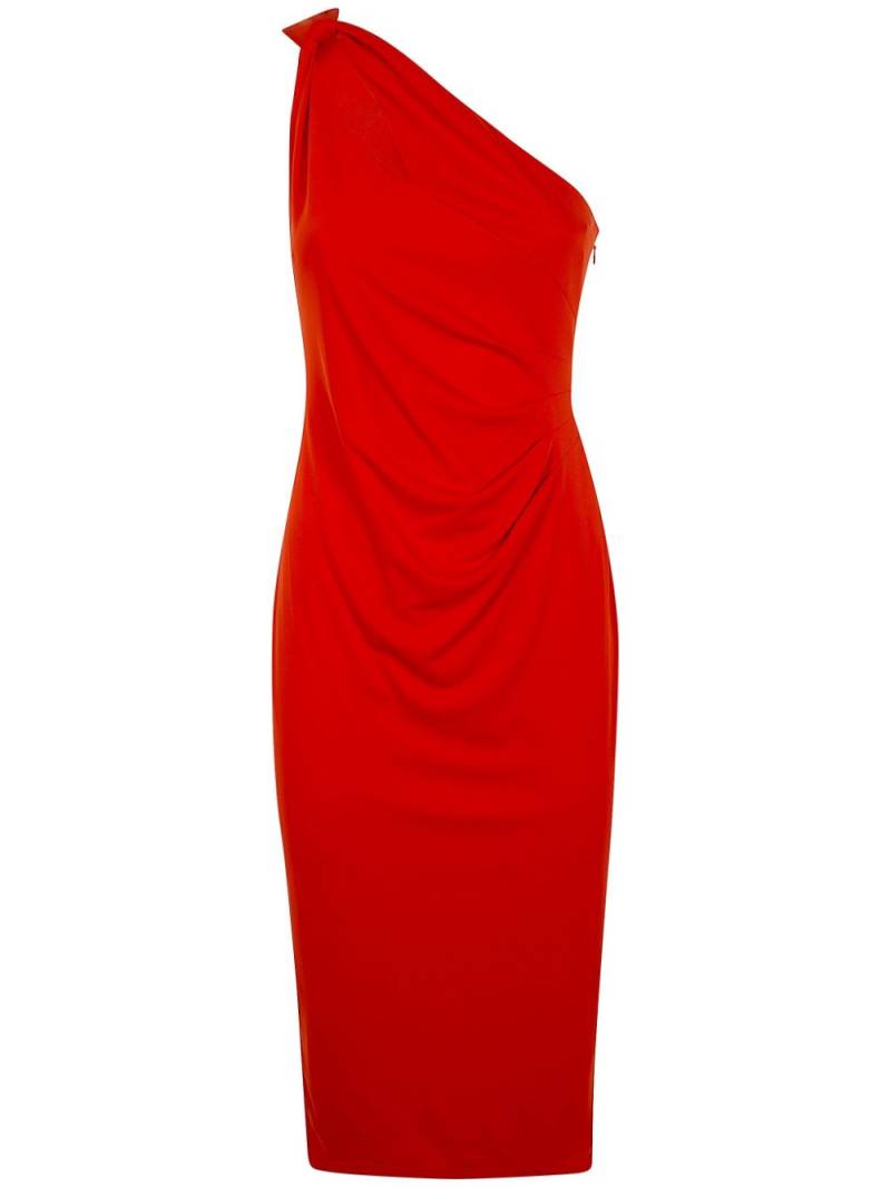 Lauren Ralph Lauren one-shoulder midi dress - Orange von Lauren Ralph Lauren