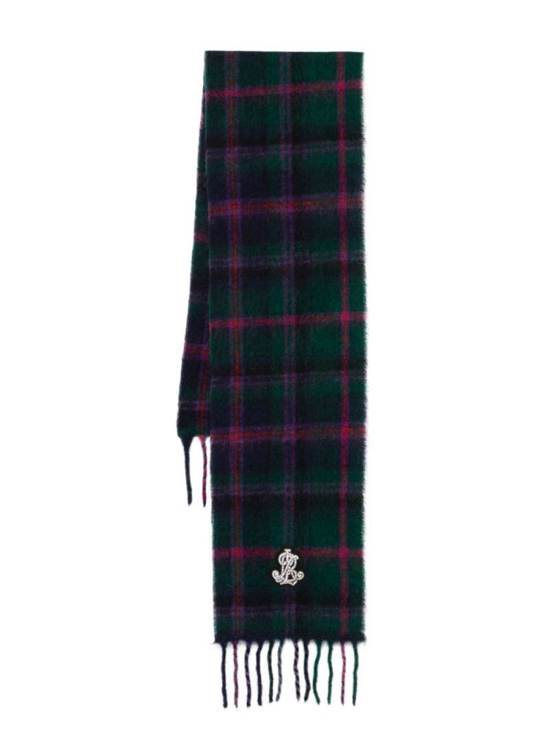 Lauren Ralph Lauren plaid check-pattern scarf - Green von Lauren Ralph Lauren