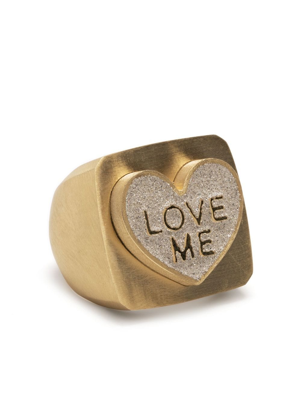 Lauren Rubinski 14kt yellow gold Love Me ring von Lauren Rubinski