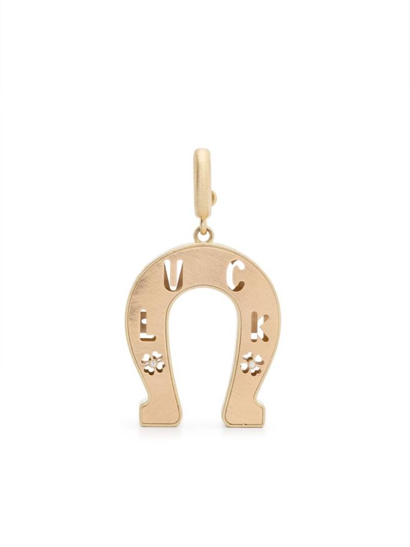 Lauren Rubinski Horseshoe pendant - Gold von Lauren Rubinski