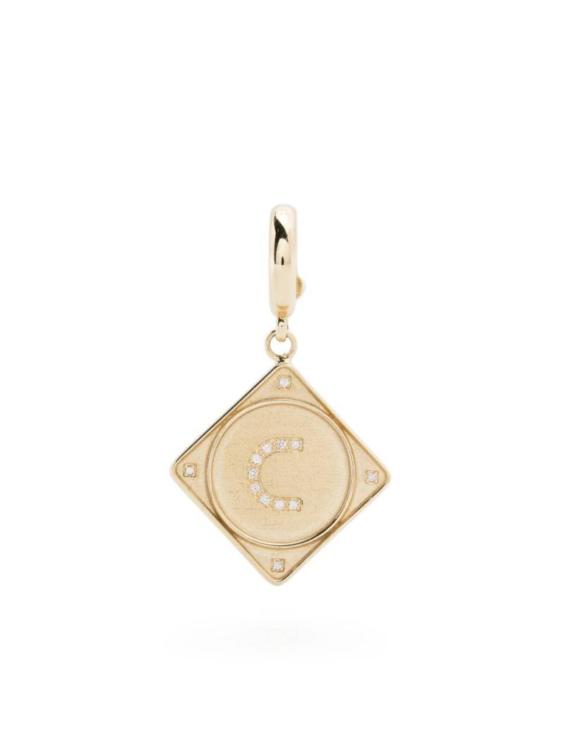 Lauren Rubinski Mono Bruno Letter pendant - Gold von Lauren Rubinski