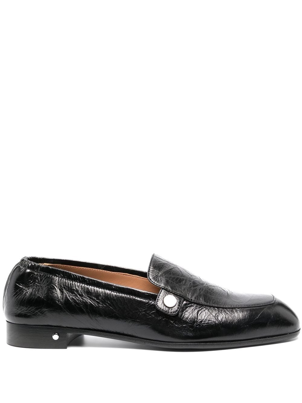 Laurence Dacade creased leather loafers - Black von Laurence Dacade