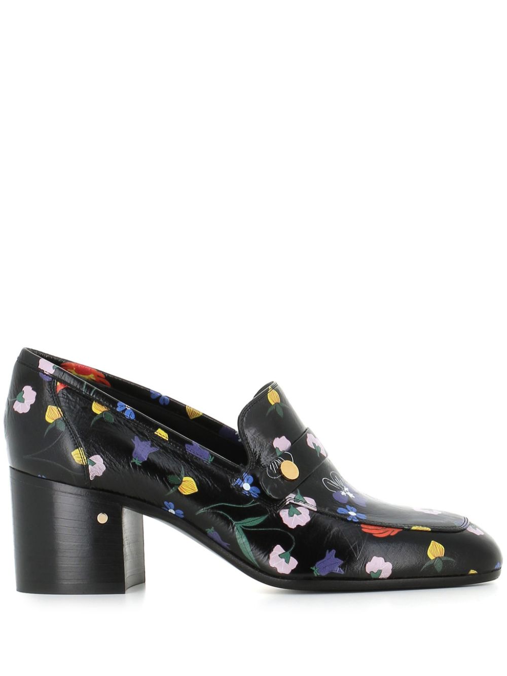 Laurence Dacade floral-print leather loafers - Black von Laurence Dacade