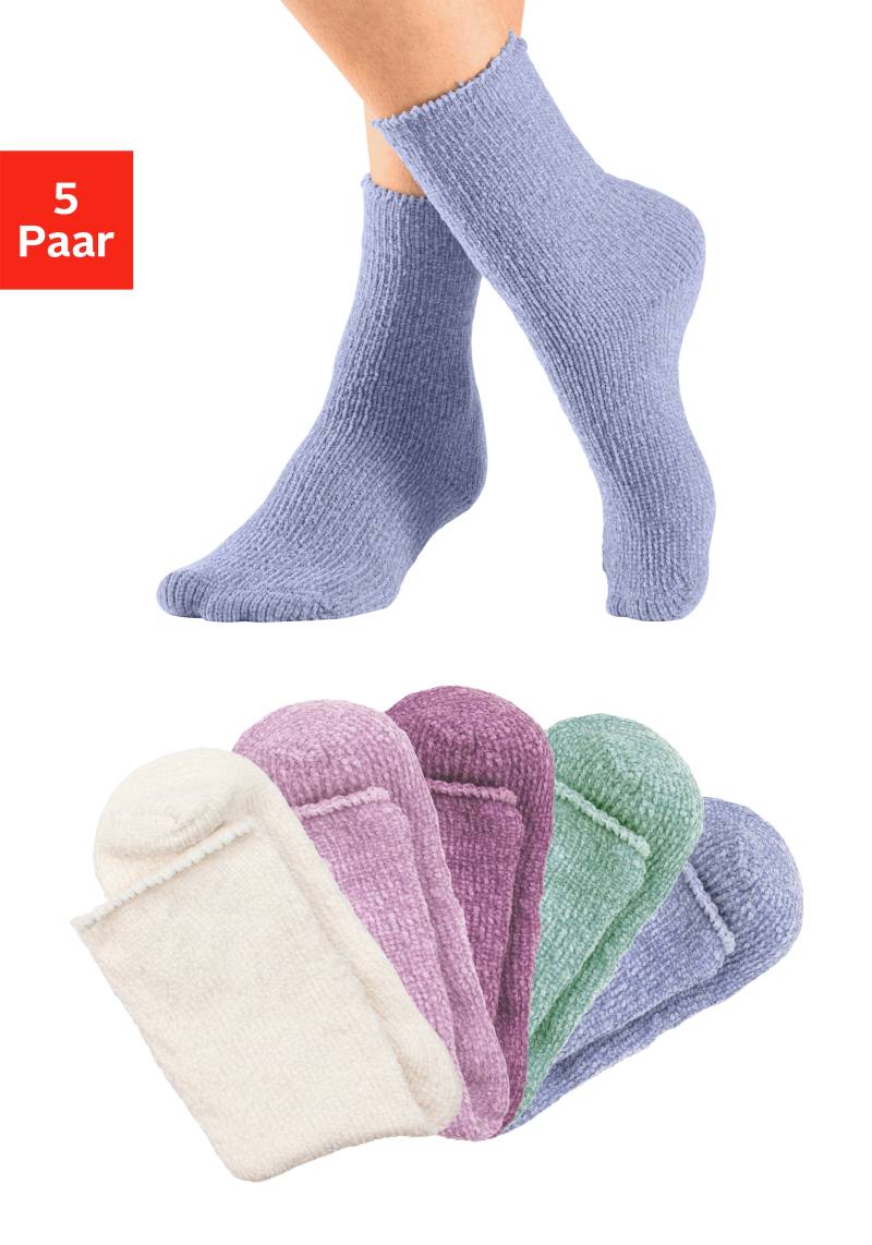 Lavana Kuschelsocken, (Packung, 5 Paar), ideal als Bettsocken von Lavana