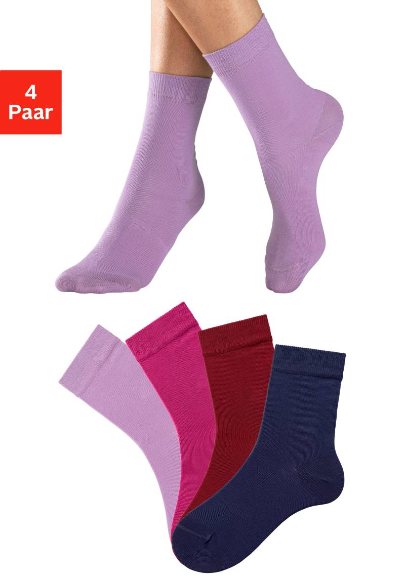 H.I.S Socken, (Packung, 4 Paar), in unterschiedlichen Farbzusammenstellungen von H.I.S