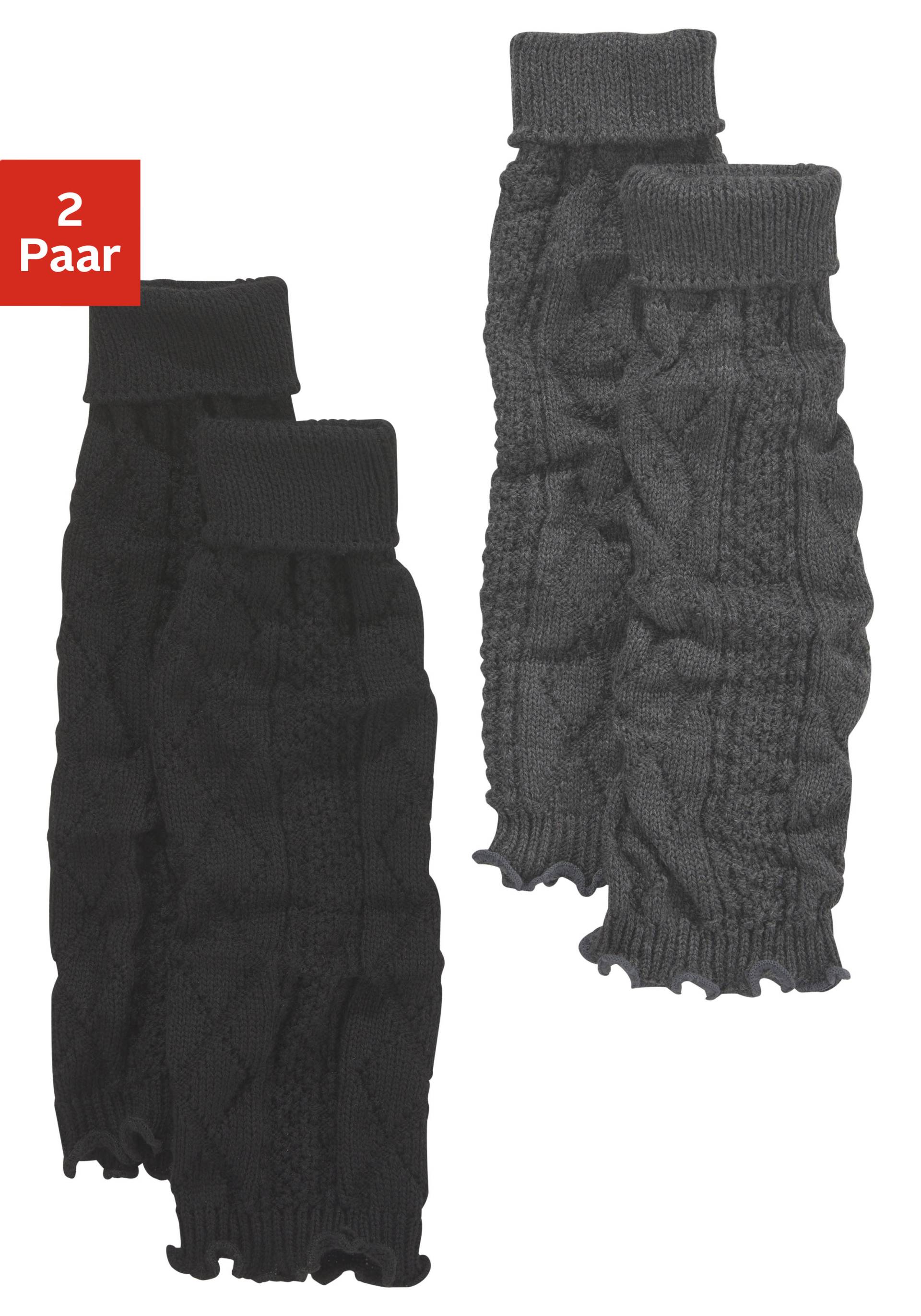 Lavana Stulpensocken, (Packung, 2 Paar), mit Zopfstrickmuster von Lavana