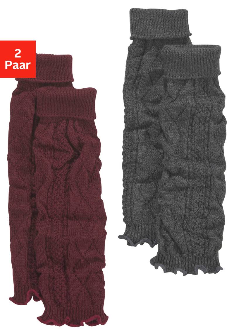 Lavana Stulpensocken, (Packung, 2 Paar), mit Zopfstrickmuster von Lavana