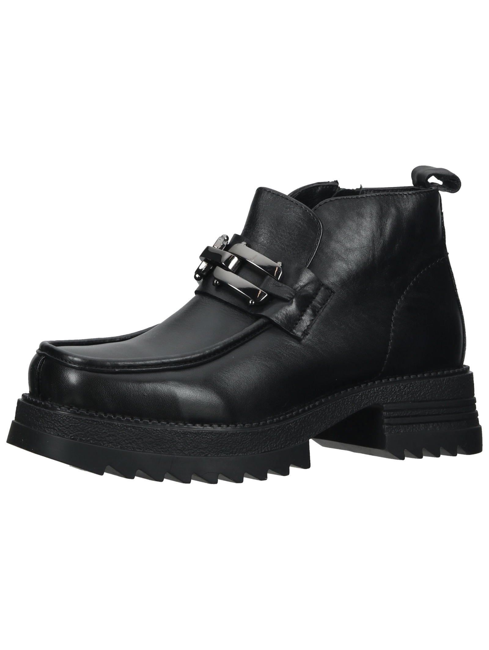 Stiefelette Damen Schwarz 38 von Lazamani