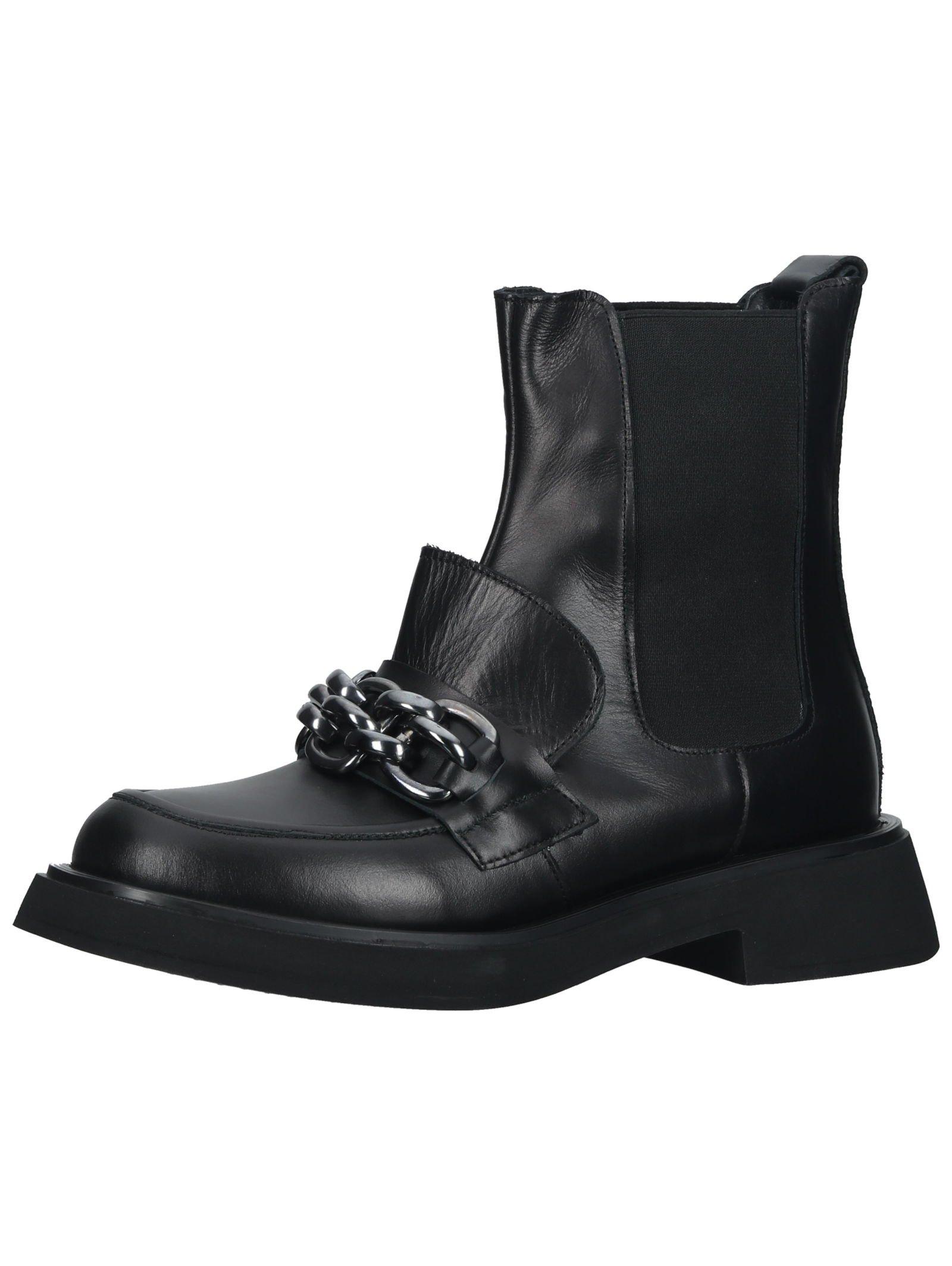 Stiefelette Damen Schwarz 39 von Lazamani