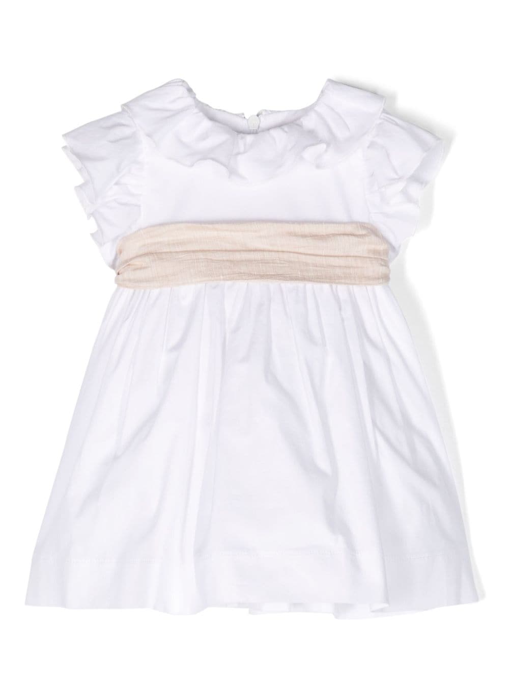 Le Bebé Enfant bow-detail cotton dress - White von Le Bebé Enfant