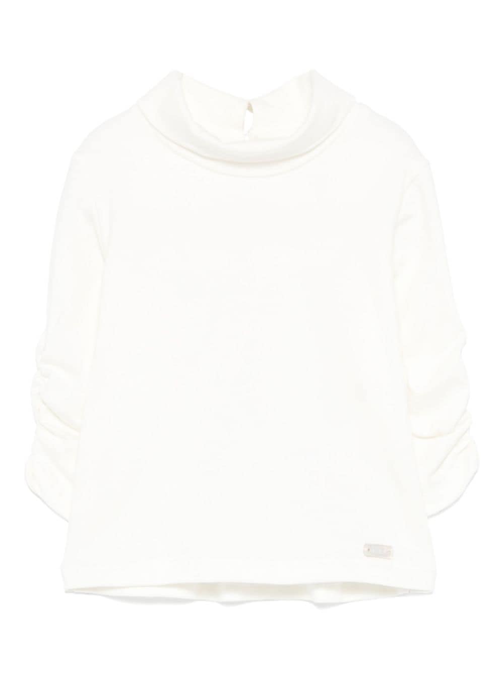 Le Bebé Enfant high-neck top - White von Le Bebé Enfant