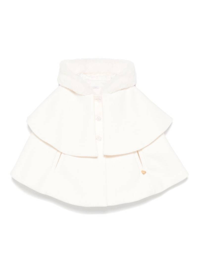 Le Bebé Enfant hooded cape - White von Le Bebé Enfant