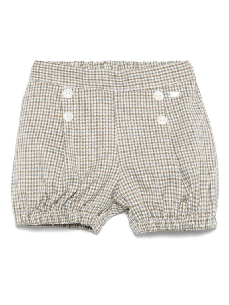 Le Bebé Enfant houndstooth-pattern shorts - Neutrals von Le Bebé Enfant