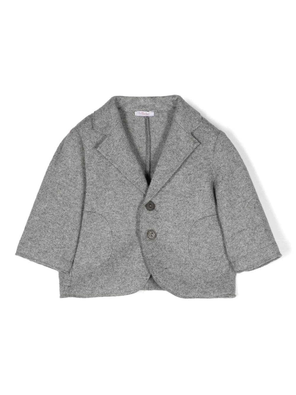 Le Bebé Enfant mélange single-breasted blazer - Grey von Le Bebé Enfant