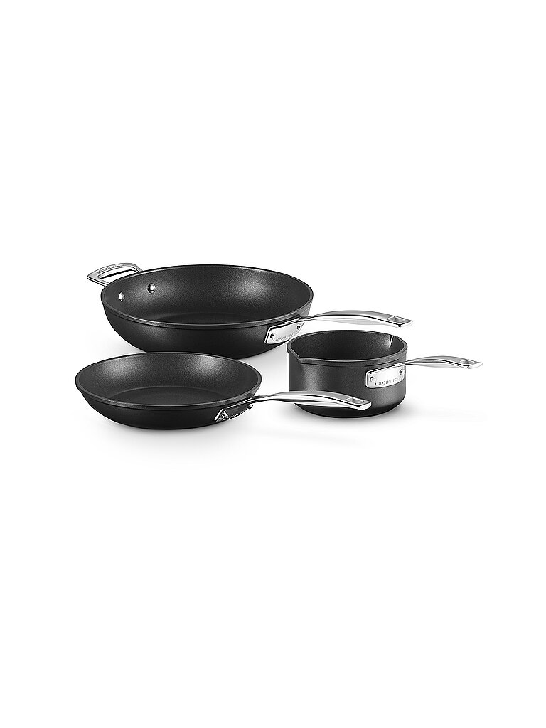 LE CREUSET Aluminium-Antihaft 3-teiliges Kochset schwarz von Le Creuset