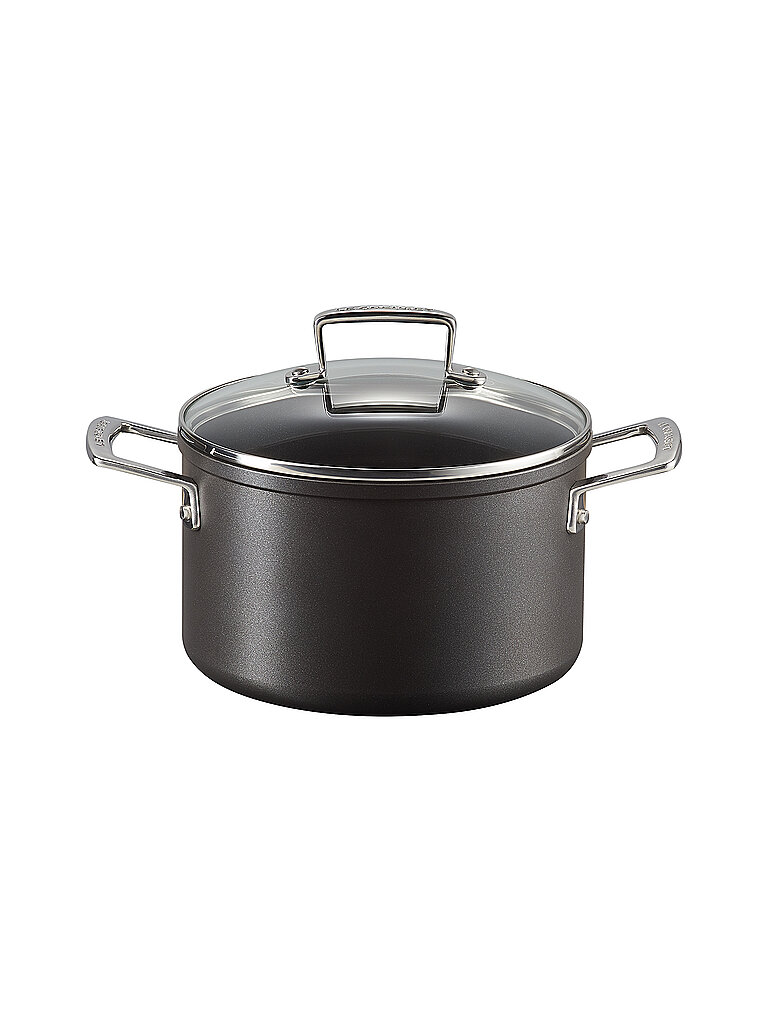 LE CREUSET Aluminium-Antihaft Fleischtopf mit Deckel 20cm/3,8l Schwarz schwarz von Le Creuset