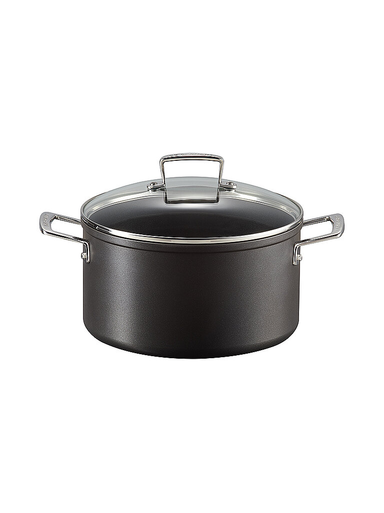 LE CREUSET Aluminium-Antihaft Fleischtopf mit Deckel 24cm/6l Schwarz schwarz von Le Creuset