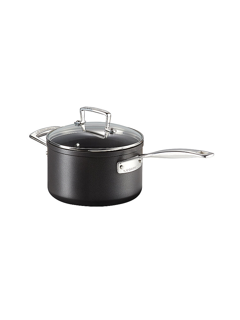 LE CREUSET Aluminium-Antihaft Profitopf mit Deckel 18cm/2,8l Schwarz schwarz von Le Creuset