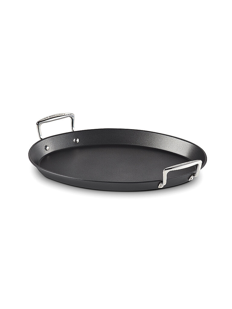 LE CREUSET Aluminium-Antihaft ovale Pfanne 40cm Schwarz schwarz von Le Creuset