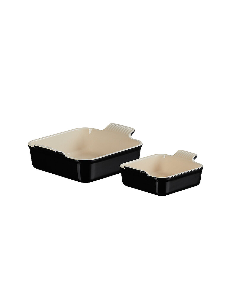 LE CREUSET Auflaufformen TRADITION 2er Set 13cm und 20cm Schwarz schwarz von Le Creuset