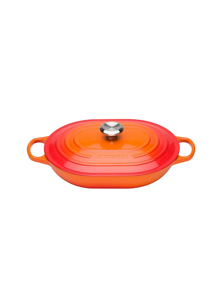 LE CREUSET Bräter Oblong Signature 31cm (Ofenrot) orange von Le Creuset