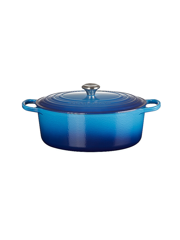 LE CREUSET Bräter oval 33cm/7,5l SIGNATURE Azure blau von Le Creuset