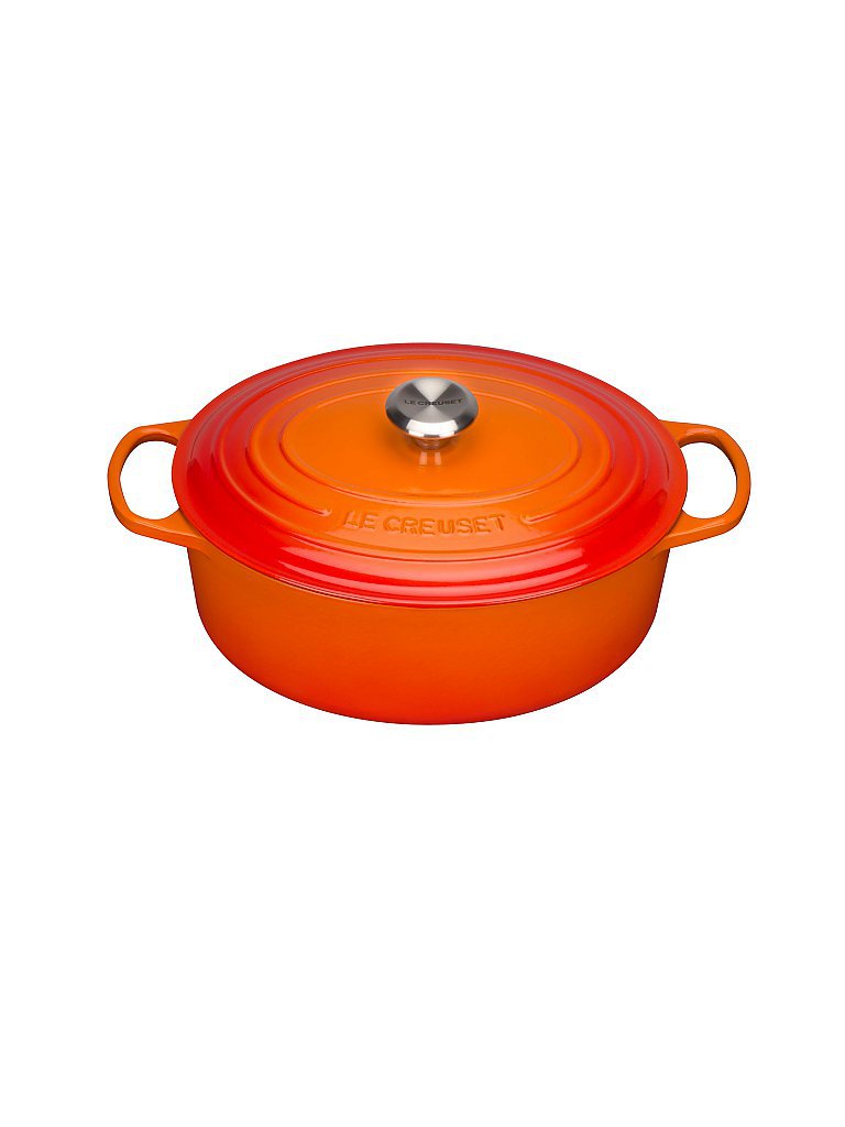 LE CREUSET Bräter oval SIGNATURE 31cm 6,3l (Ofenrot) orange von Le Creuset