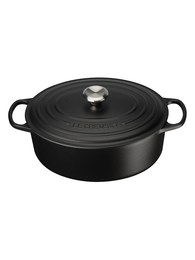 LE CREUSET Bräter oval Signature 31cm (Schwarz) schwarz von Le Creuset