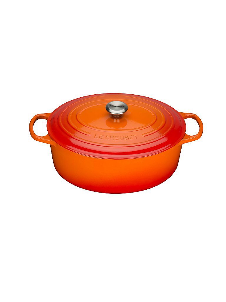 LE CREUSET Bräter oval Signature 35cm 8,9l (Ofenrot) orange von Le Creuset