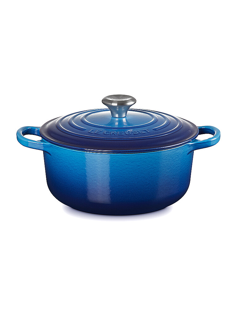 LE CREUSET Bräter rund 20cm/2,4l SIGNATURE Azure blau von Le Creuset