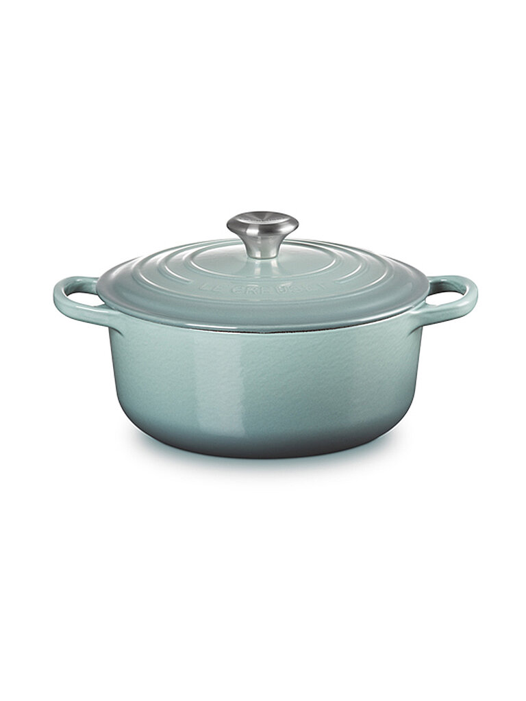 LE CREUSET Bräter rund SIGNATURE 20cm/2,4 l Sea Salt hellgrau von Le Creuset