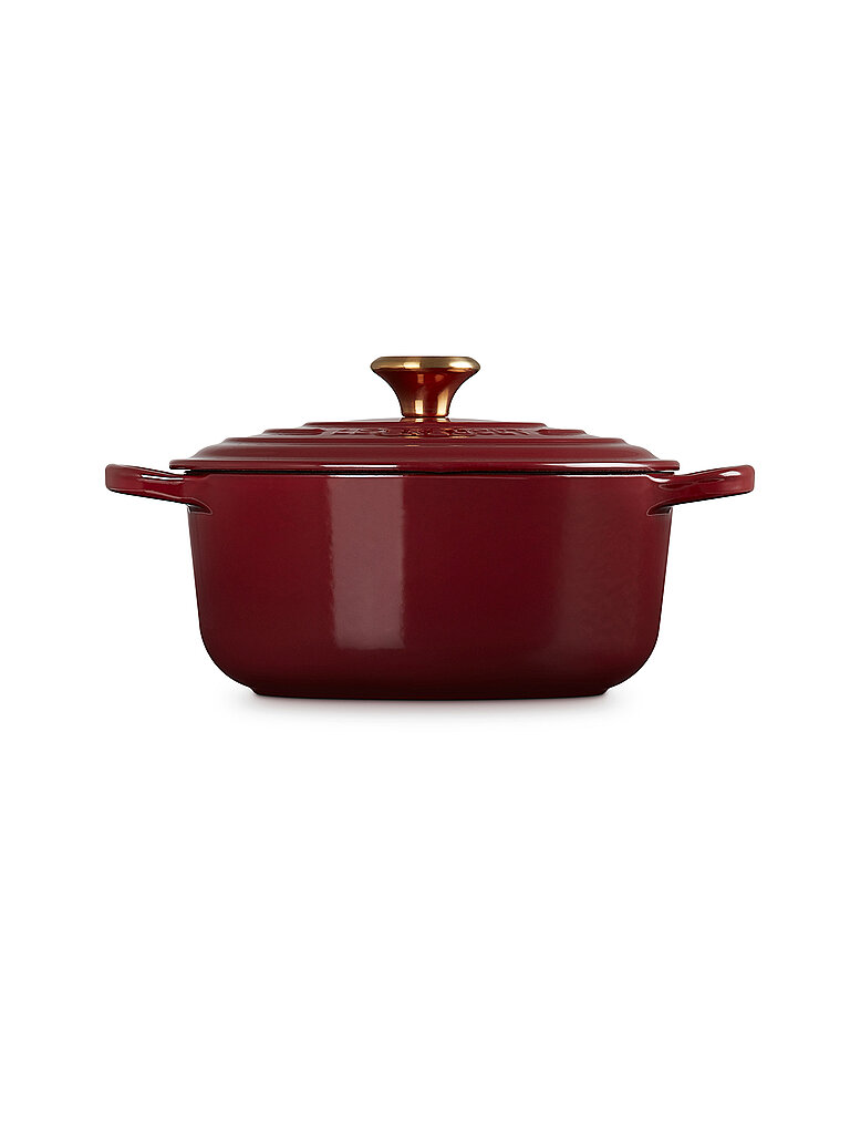 LE CREUSET Bräter rund SIGNATURE 20cm Garnet dunkelrot von Le Creuset