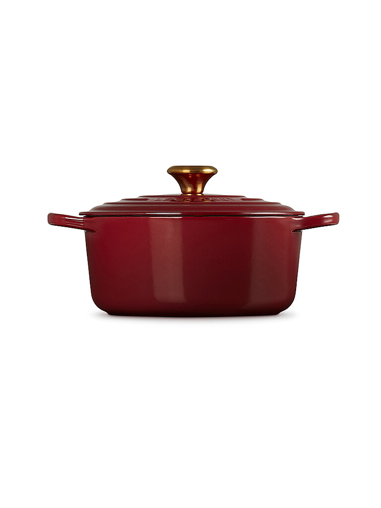 LE CREUSET Bräter rund SIGNATURE 24cm/4,2l Garnet dunkelrot von Le Creuset