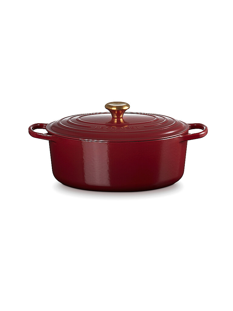 LE CREUSET Bräter rund SIGNATURE 31cm 6,3l Garnet dunkelrot von Le Creuset