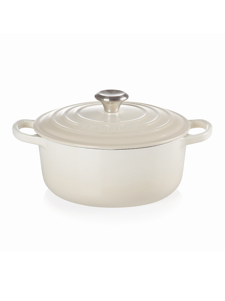 LE CREUSET Bräter rund Signature 20cm Meringue creme von Le Creuset