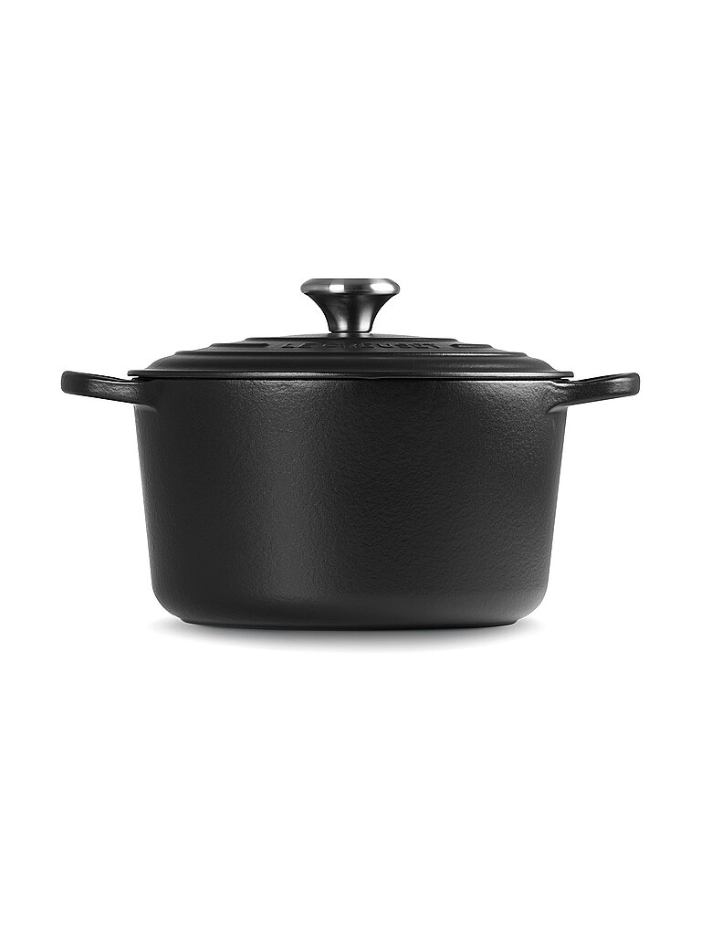 LE CREUSET Bräter rund hoch SIGNATURE 24cm Schwarz schwarz von Le Creuset