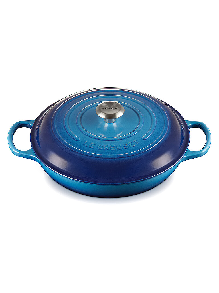 LE CREUSET Gourmet Profitopf 30cm/3,5l SIGNATURE Azure  blau von Le Creuset