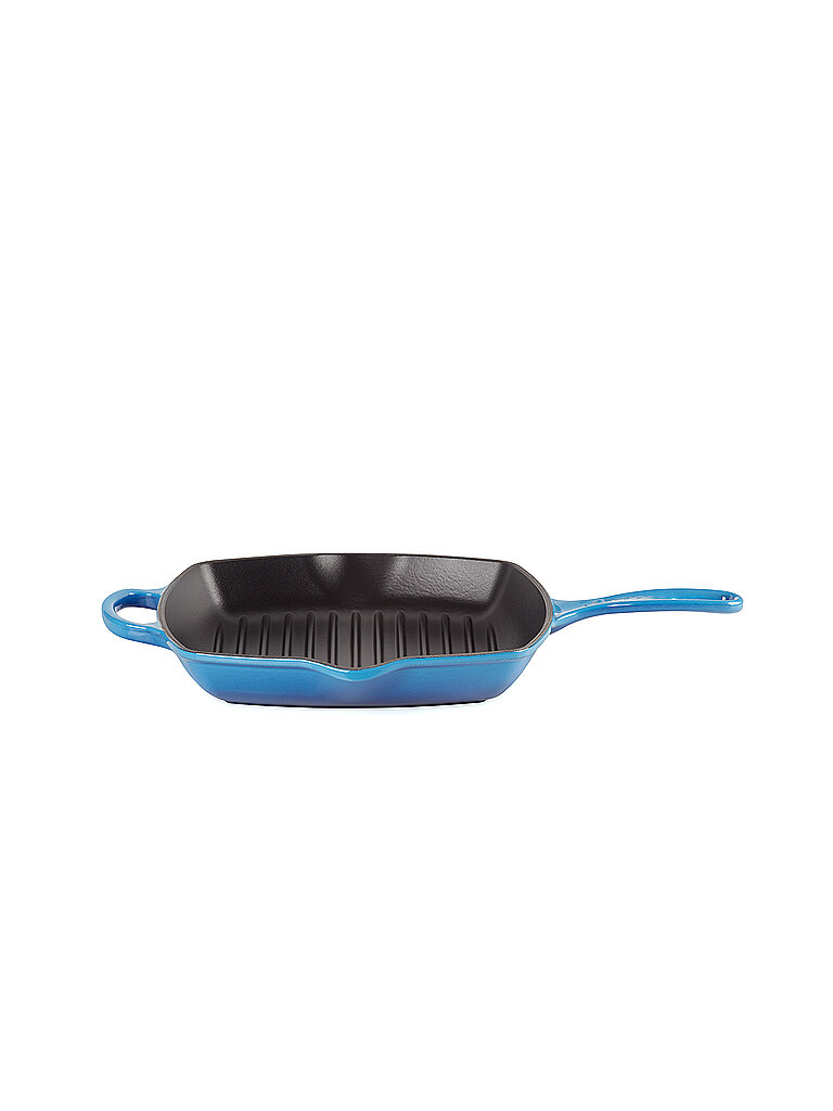 LE CREUSET Grillpfanne quadratisch 26x26cm SIGNATURE Azure blau von Le Creuset