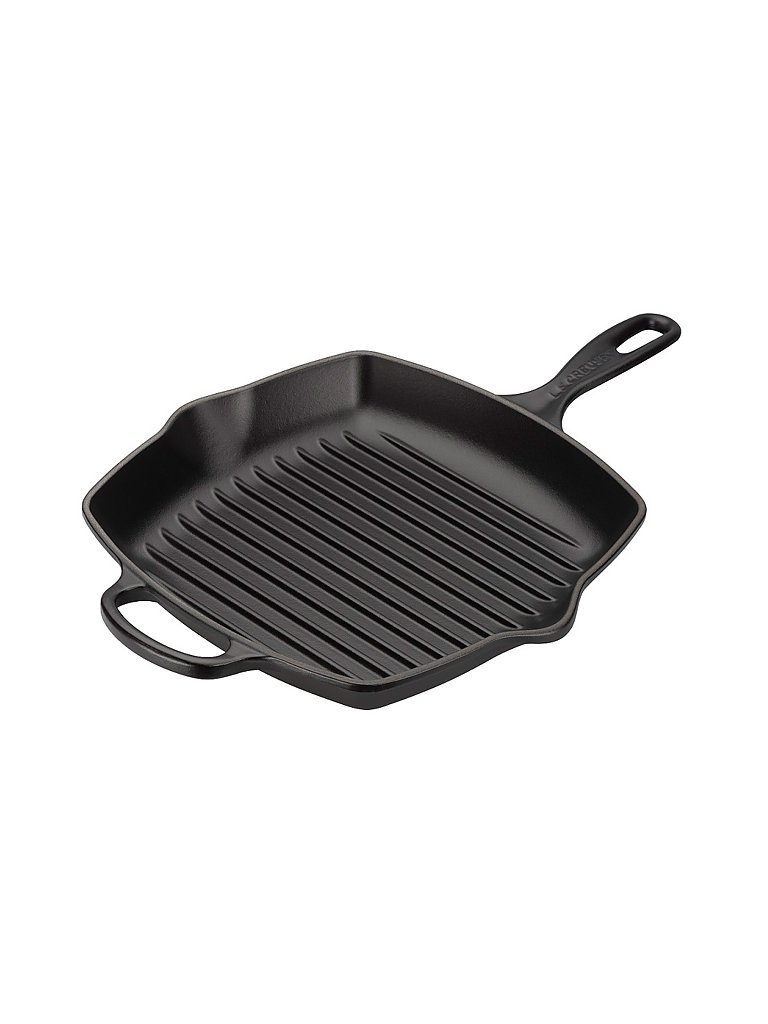 LE CREUSET Grillpfanne quadratisch 26x26cm Signature (Schwarz) schwarz von Le Creuset