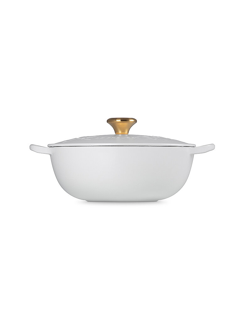 LE CREUSET Kochtopf mit Deckel 26cm LA MARMITE HOLLY Cotton beige von Le Creuset