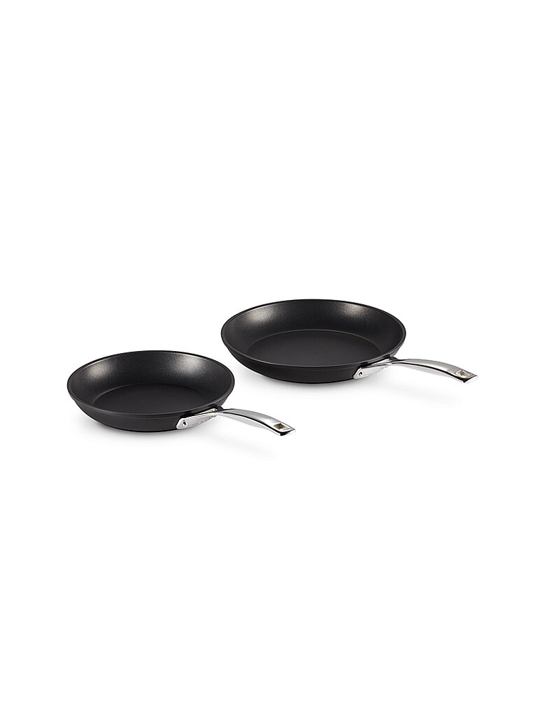 LE CREUSET Pfannen Set 24 cm / 28cm Antihaft Schwarz schwarz von Le Creuset