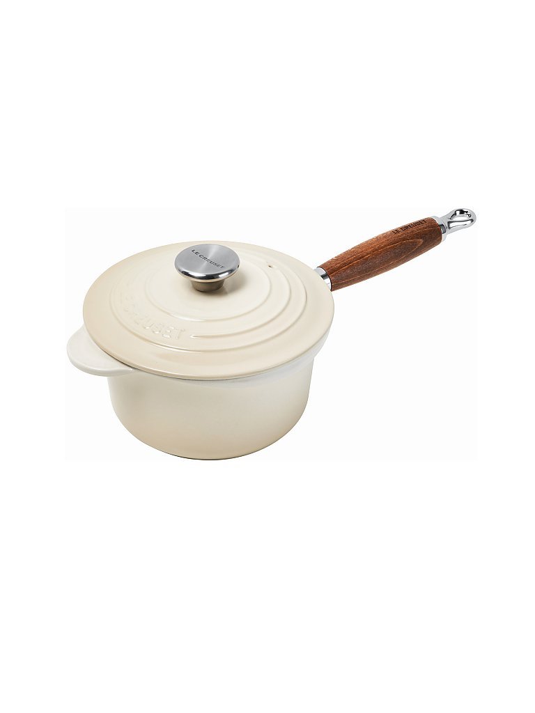 LE CREUSET Profitopf mit Holzgriff 18cm Meringue creme von Le Creuset