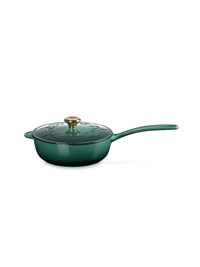 LE CREUSET Stielkasserolle mit Deckel 21cm HOLLY Artichaut dunkelgrün von Le Creuset