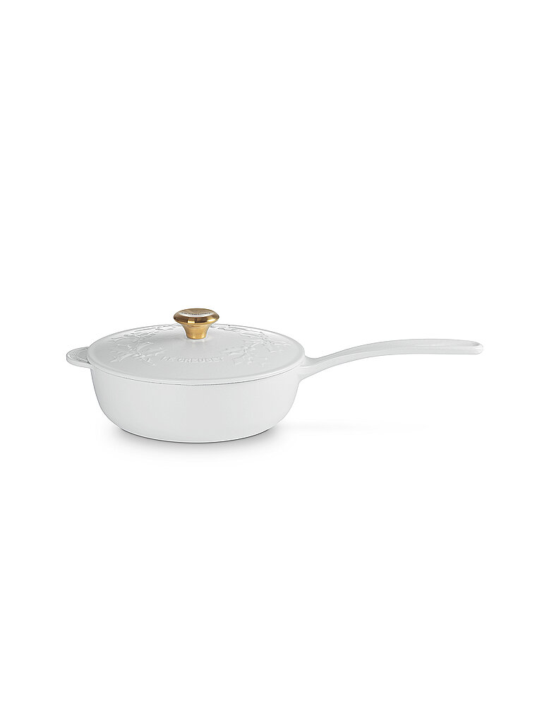 LE CREUSET Stielkasserolle mit Deckel 21cm HOLLY Cotton beige von Le Creuset