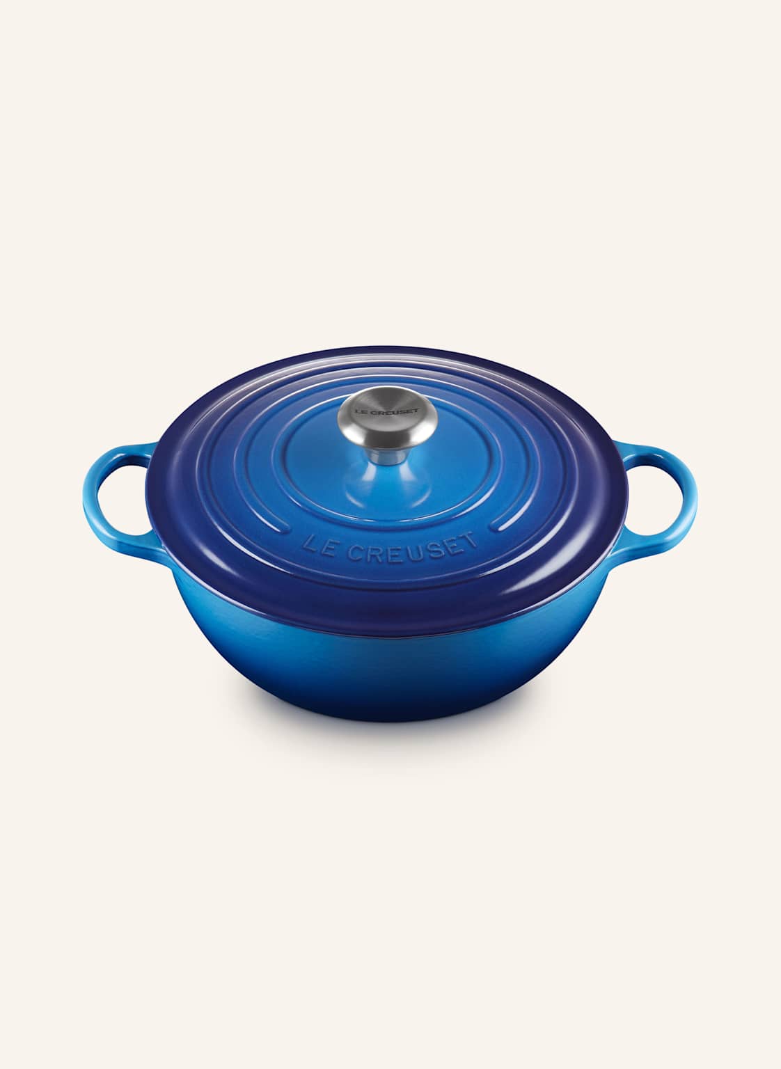 Le Creuset Bräter Signature blau von Le Creuset