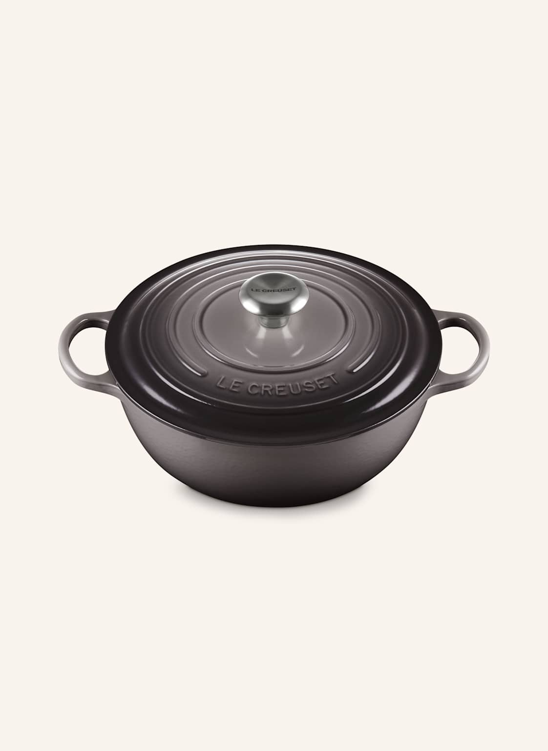 Le Creuset Bräter Signature grau von Le Creuset