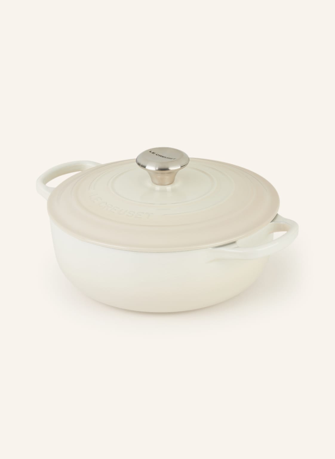 Le Creuset Bräter Signature weiss von Le Creuset